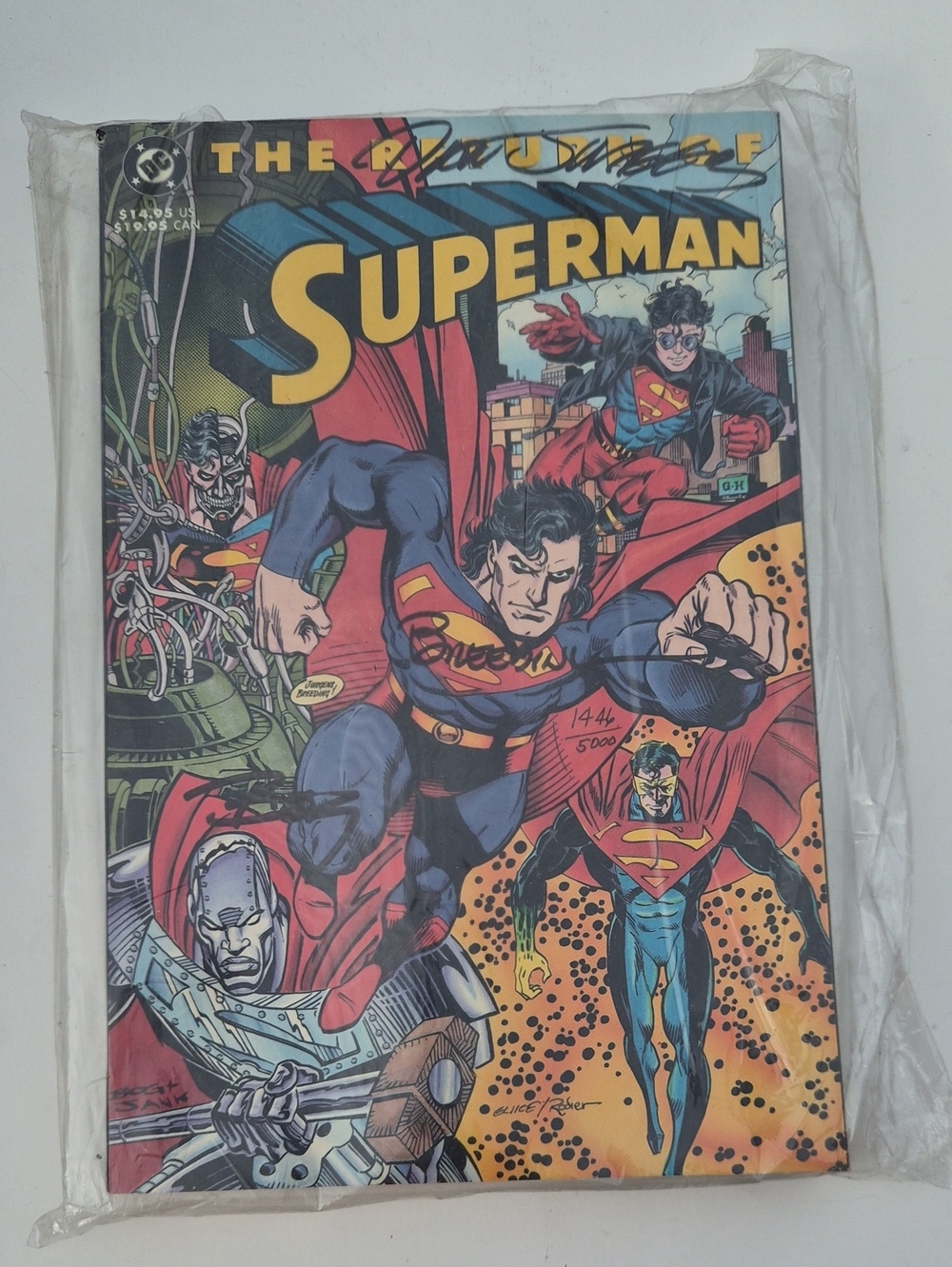 DC Comics Superman Comic Cover – Red, Blue, Yellow, Black